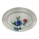 Plat ancien artisanal made in france Digoin Sarreguemines