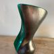 Vase en céramique noire et verte, 1950