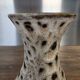 Vase Marius Bessone fat lava Vallauris 1950s sea foam & enamels H 16