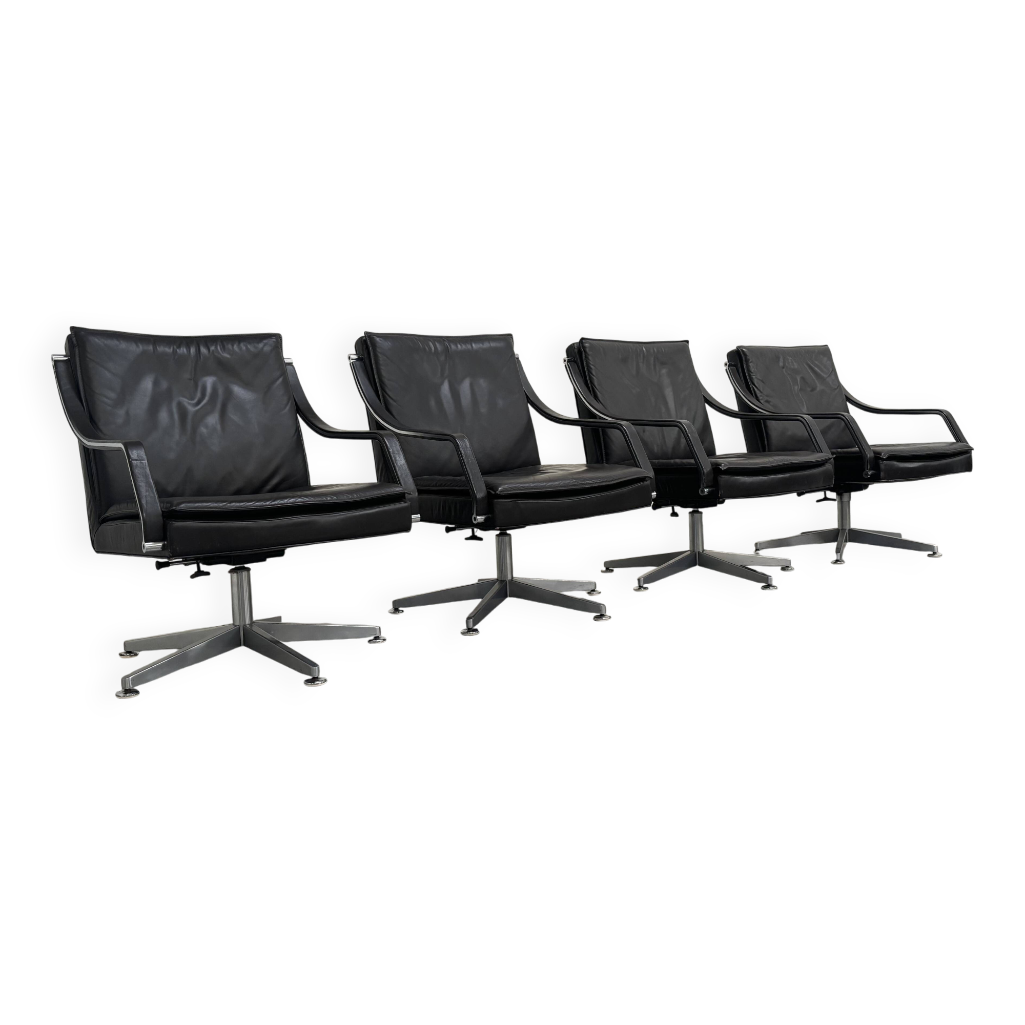 Chaises de conférence Walter Knoll, années 1980