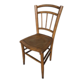 Chair bistrot in wood turned 70s vintage