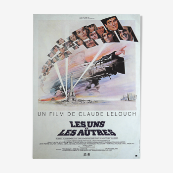 Affiche de cinéma originale - les uns et les autres -  Claude Lelouch