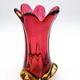 Murano Vase Organic Red Yellow 21cm 1.1kg