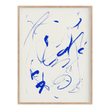 Peinture bleue abstraite giclée print