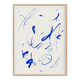 Peinture bleue abstraite giclée print