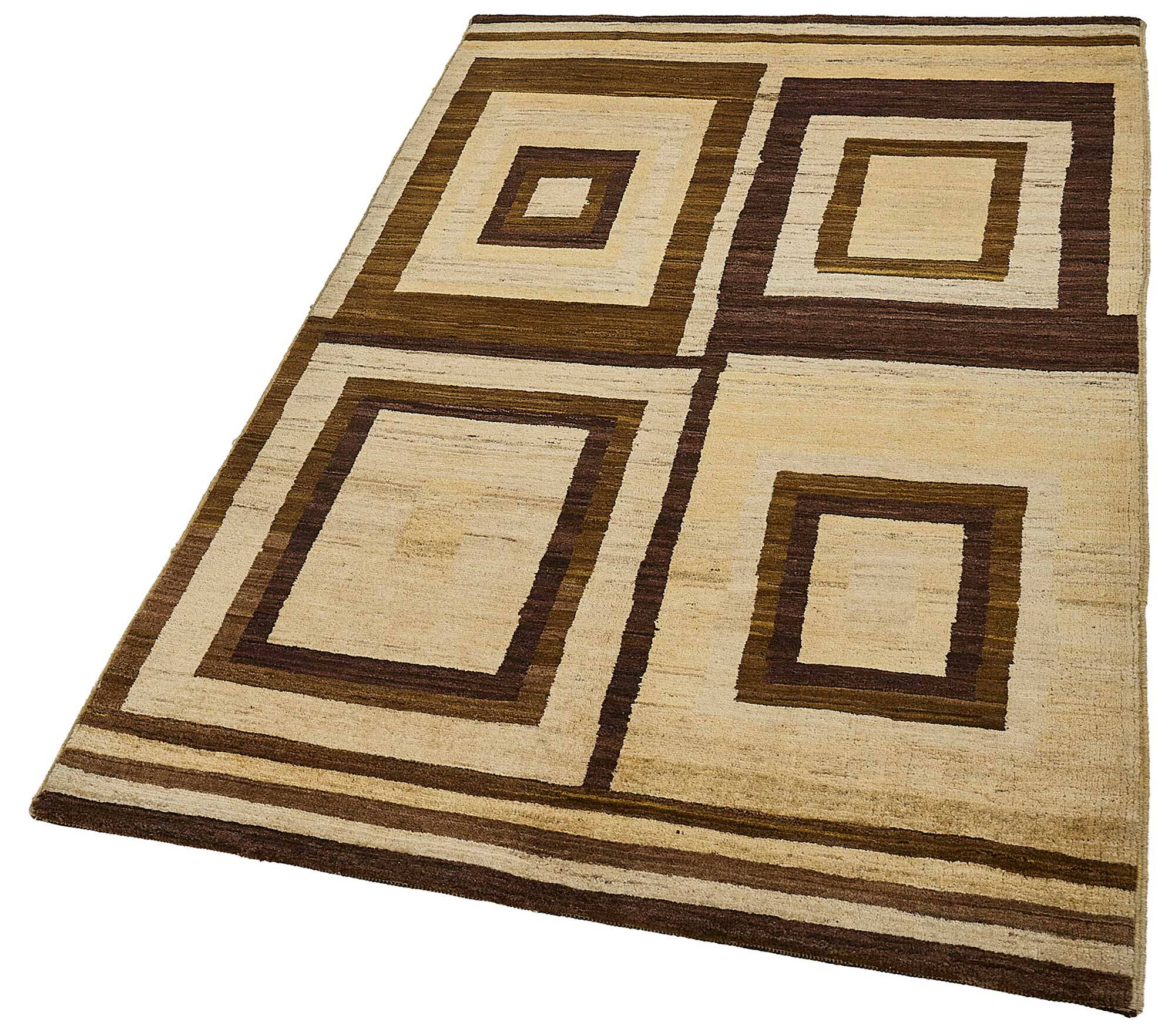 Tapis Oushak en laine noué à la main, 100 cm x 166 cm
