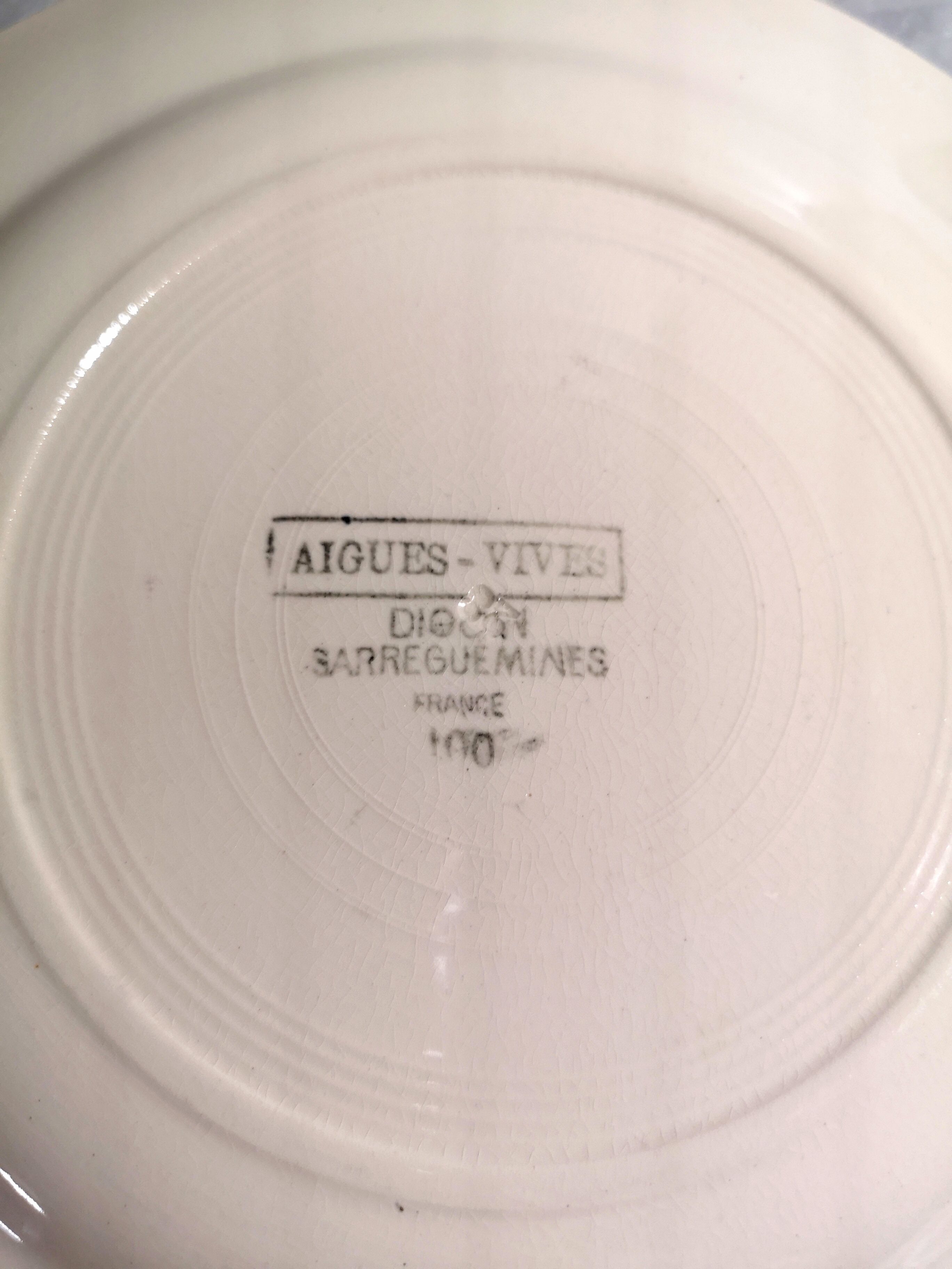 6 artisan dessert plates