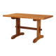 Table in solid elm, France, 1980s