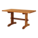 Table in solid elm, France, 1980s