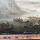 Oil on canvas "Seascape and Mountains" 19th century