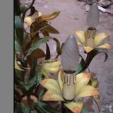 Lustre vintage à fleurs, 5ampoules