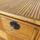 Vintage 70s rattan wall shelf