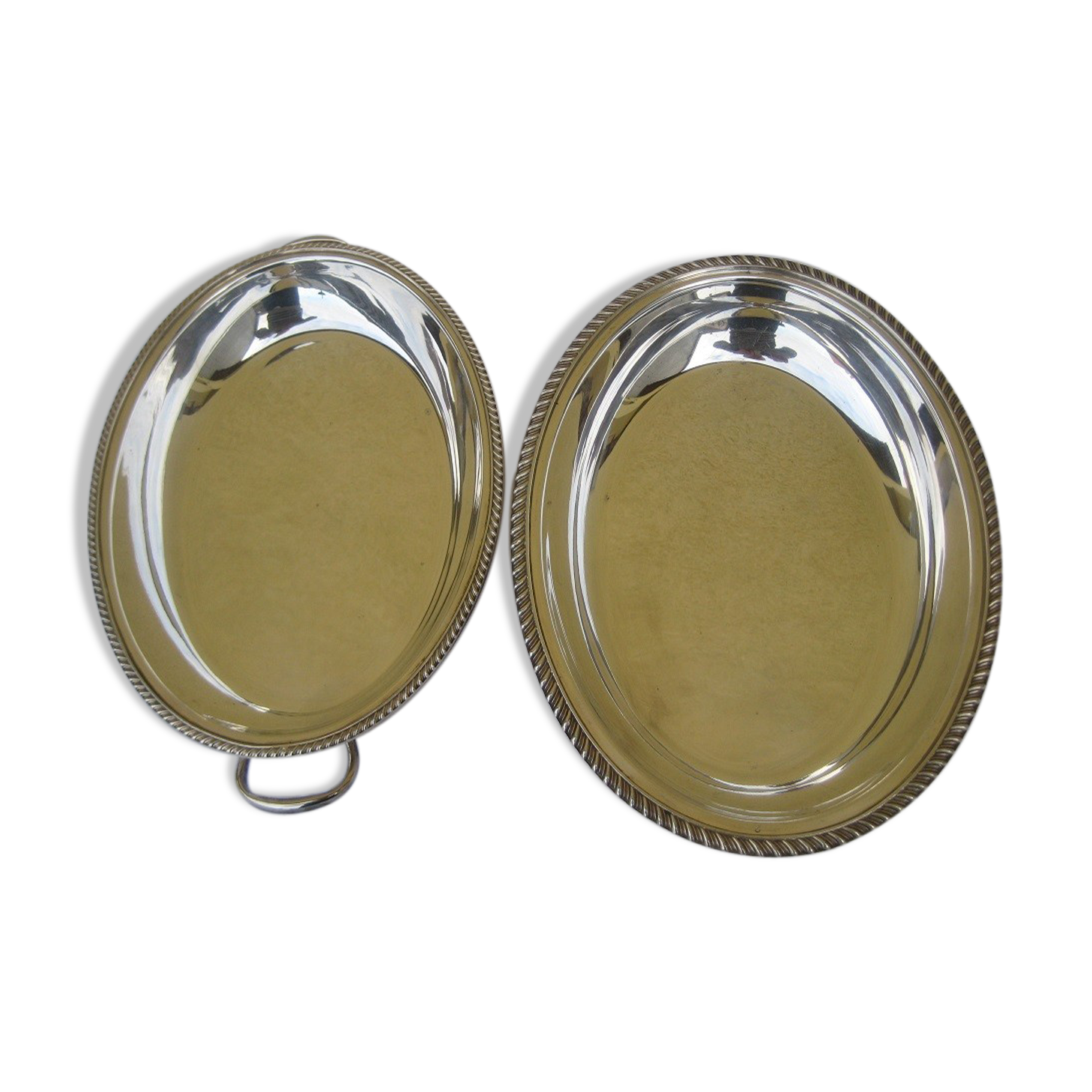 2 plats petits leumier silver metal