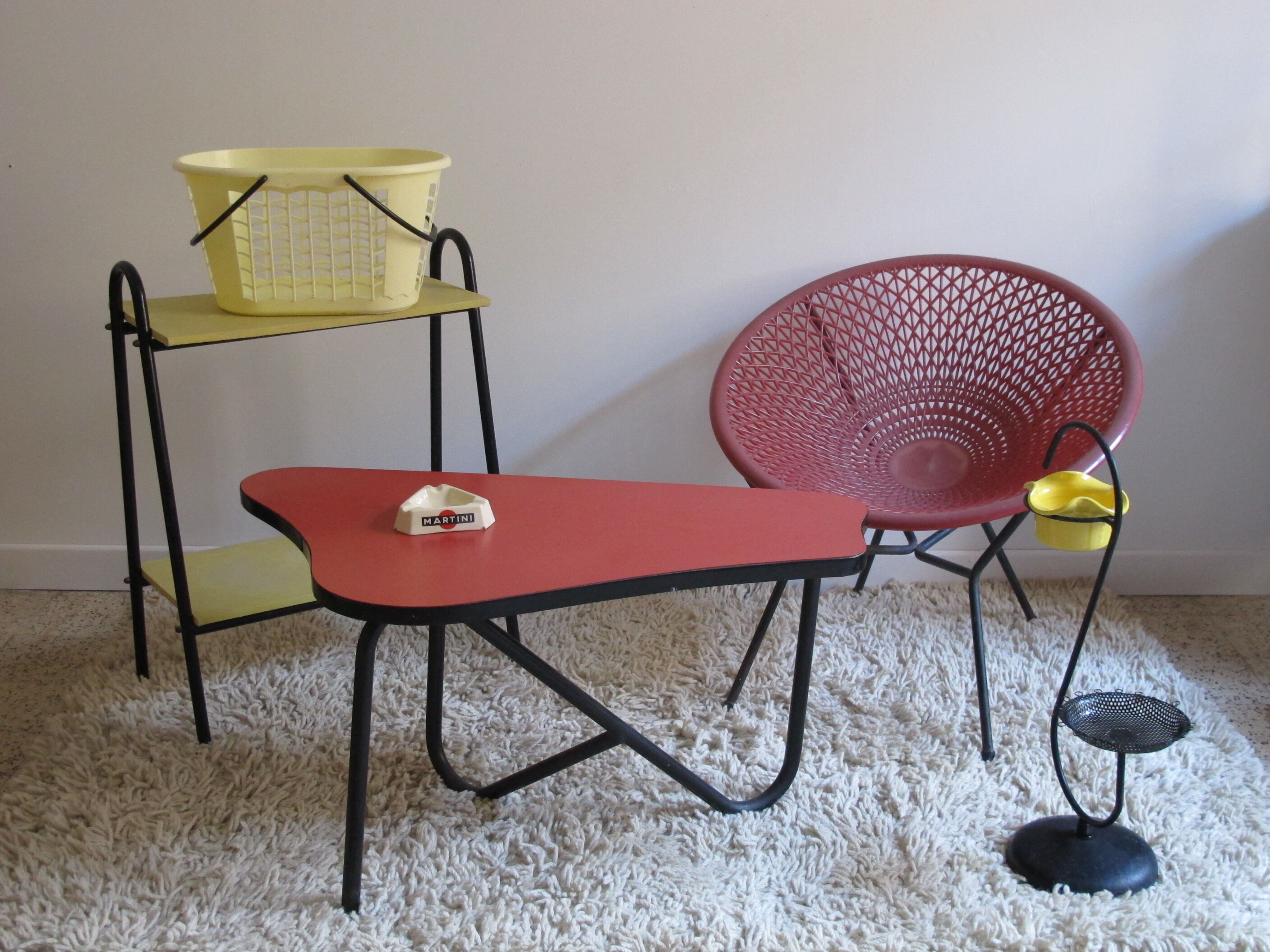 1960s free form kidney coffee table