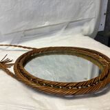 Wicker mirror