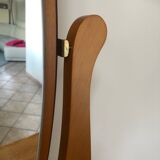 Wooden psyche mirror, 92x59 cm