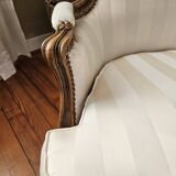 Paire de fauteuils type bergère blancs
