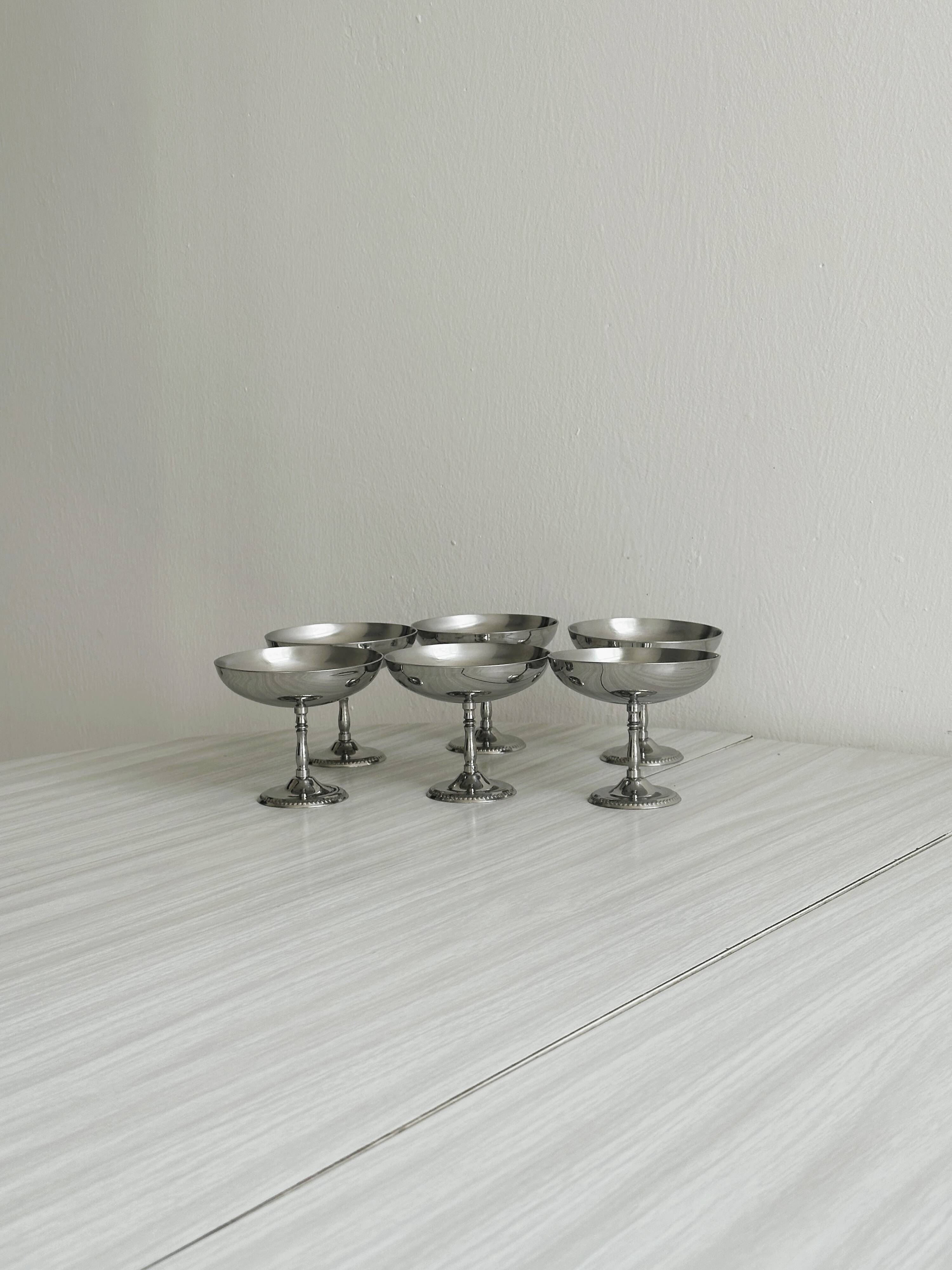 Lot de 6 coupelles à glace