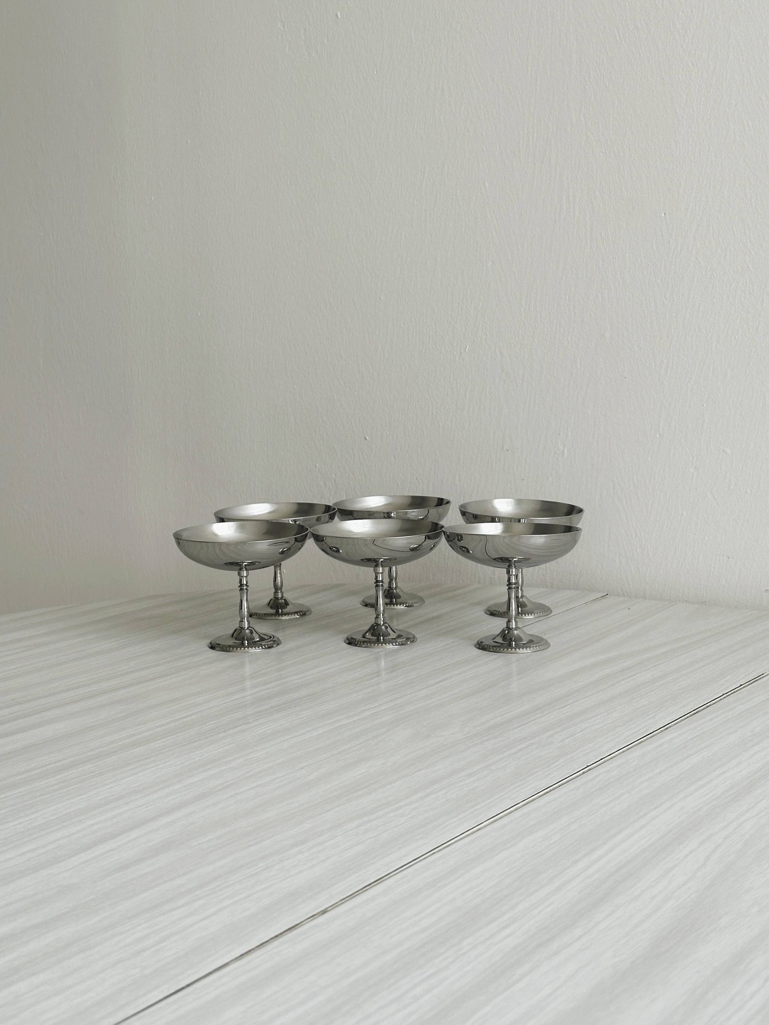 Set of 6 ice cream cups