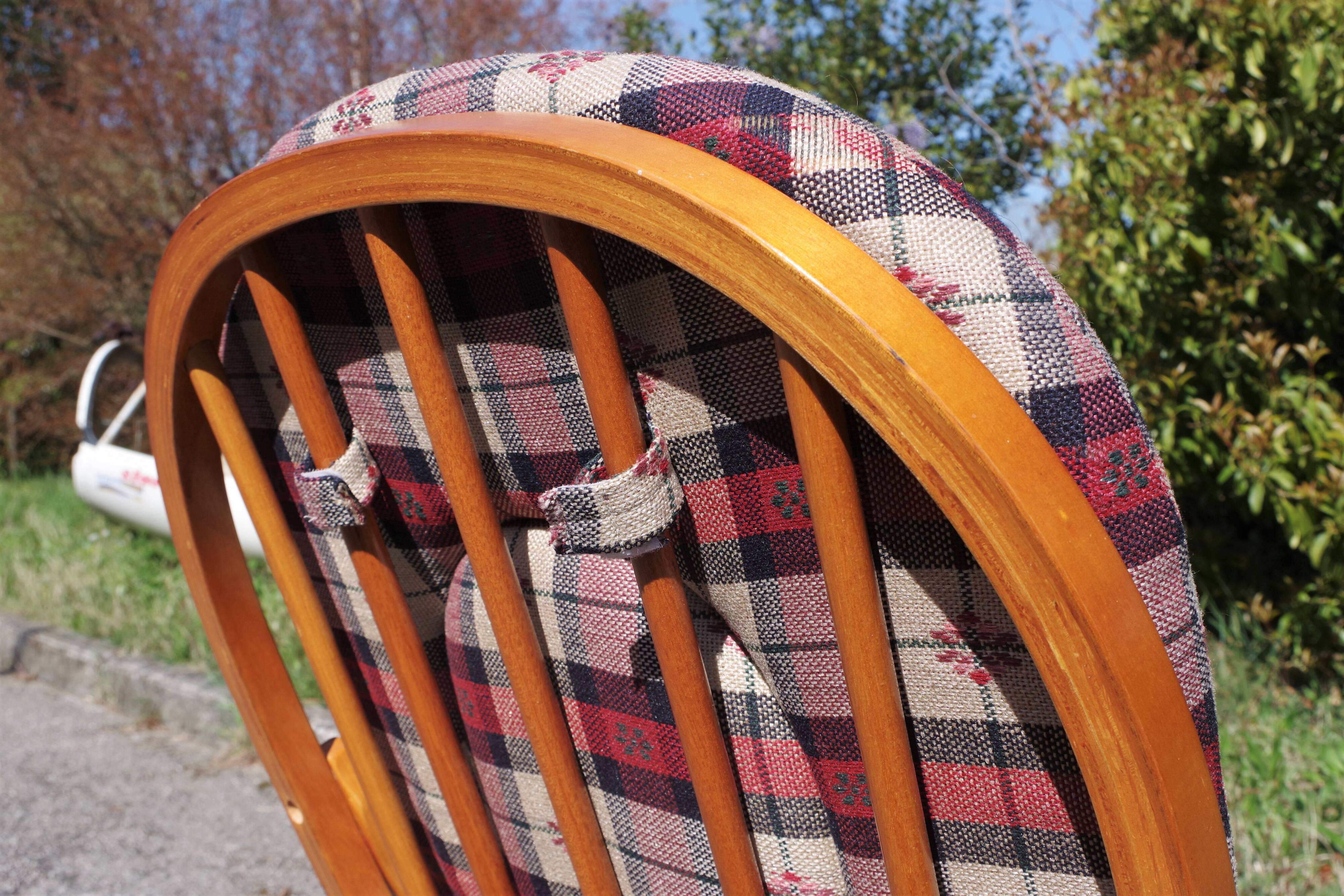 Rocking chair in pine, 1970s