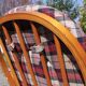 Rocking chair in pine, 1970s
