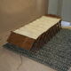 very old camp bed