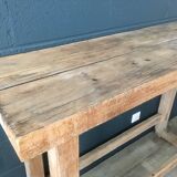 Solid wood carver's workbench