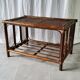 Table basse rotin années 70