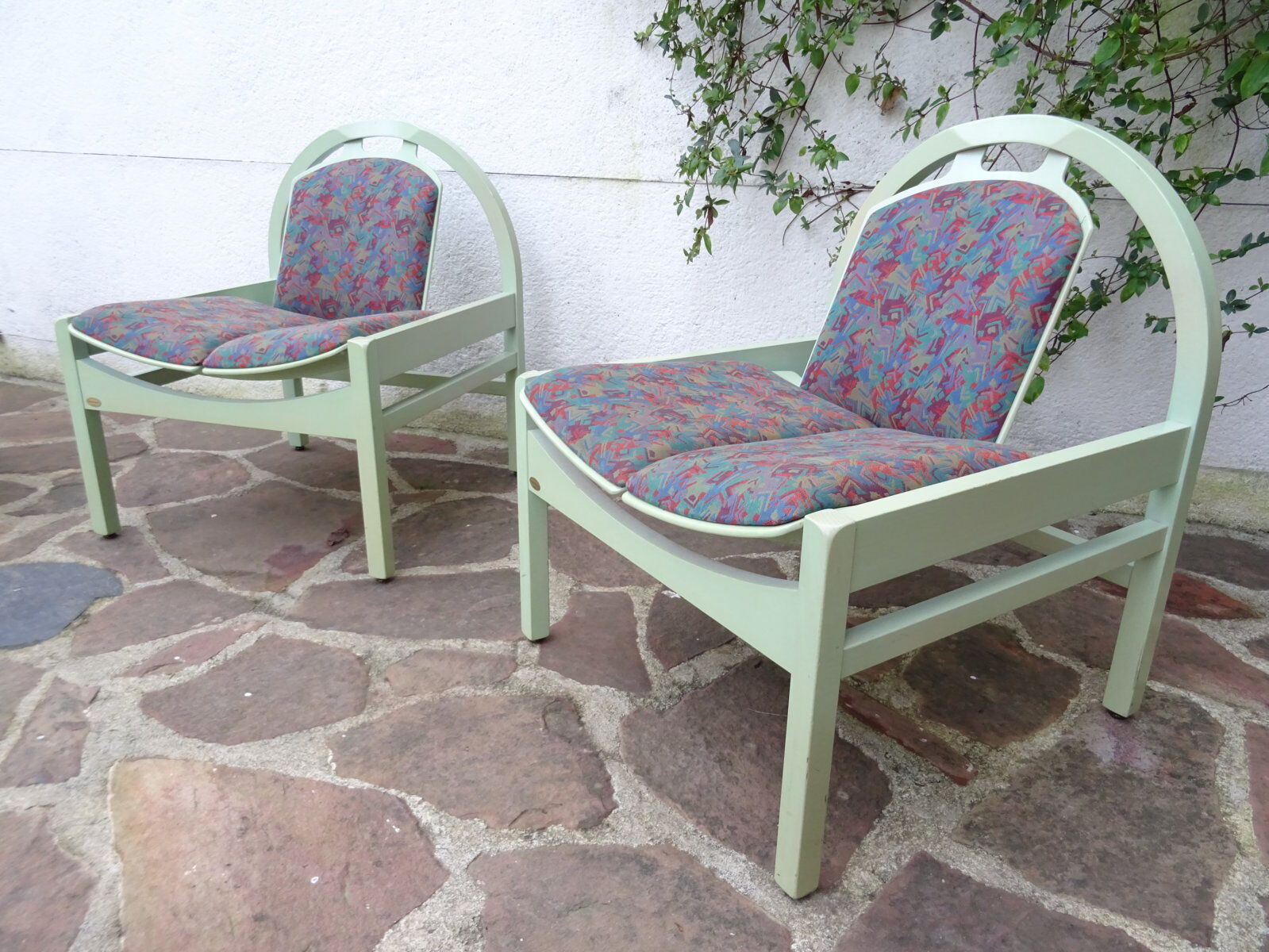 Pair of baumann argos model armchairs