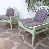 Pair of baumann argos model armchairs