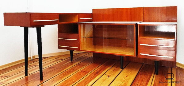 Bureau avec buffet, UP Závody, Tchécoslovaquie, années 1960