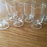 6 glasses vintage
