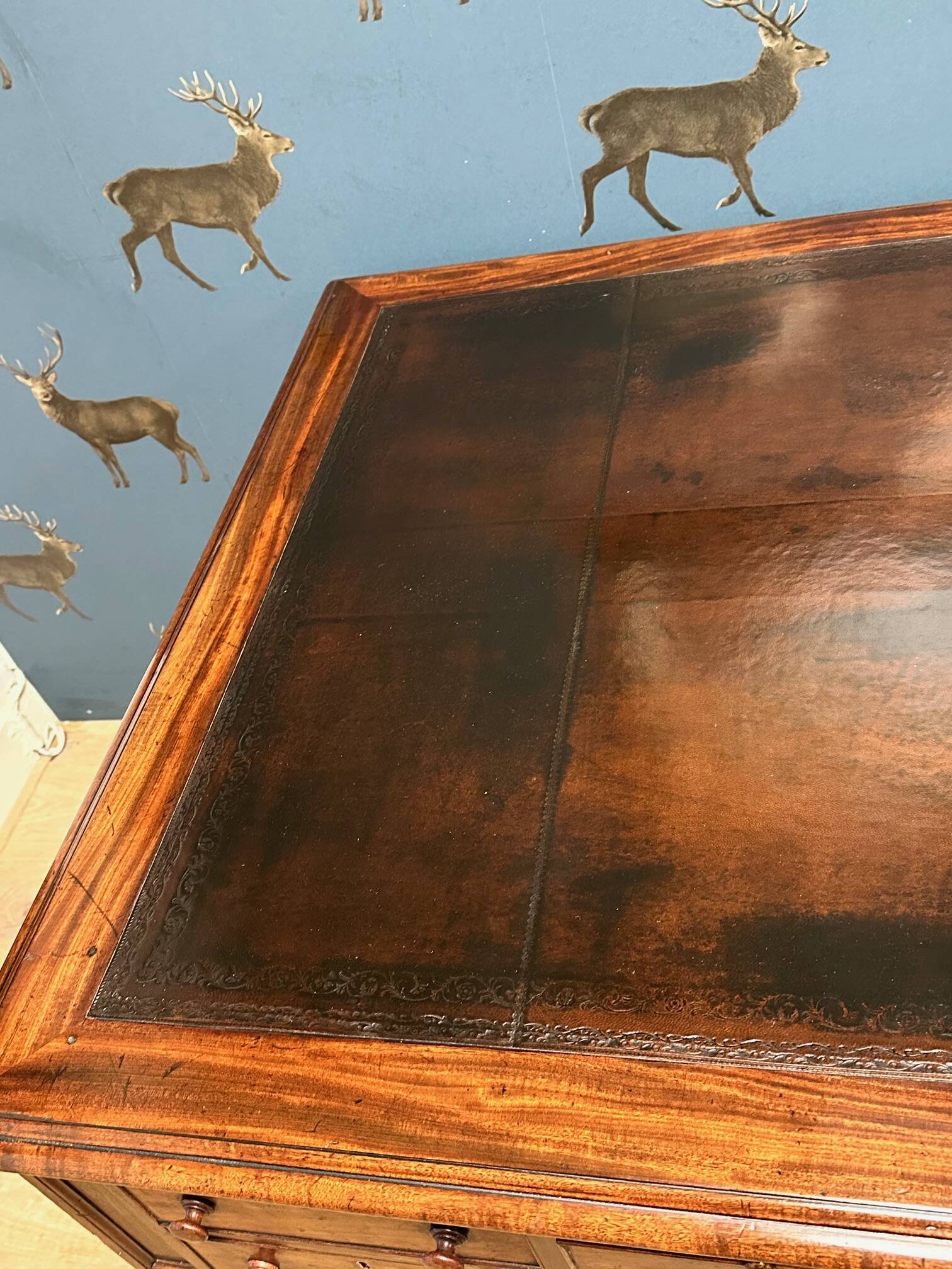 Antique mahogany William IV writing desk