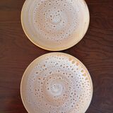 2 assiettes plates "Fauve" Niderviller
