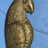 Parrot brass paper cut
