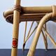 Rattan footstool for Rohé Noordwolde, The Netherlands 1960's