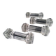 4 Crystal knife holders signed Portieux