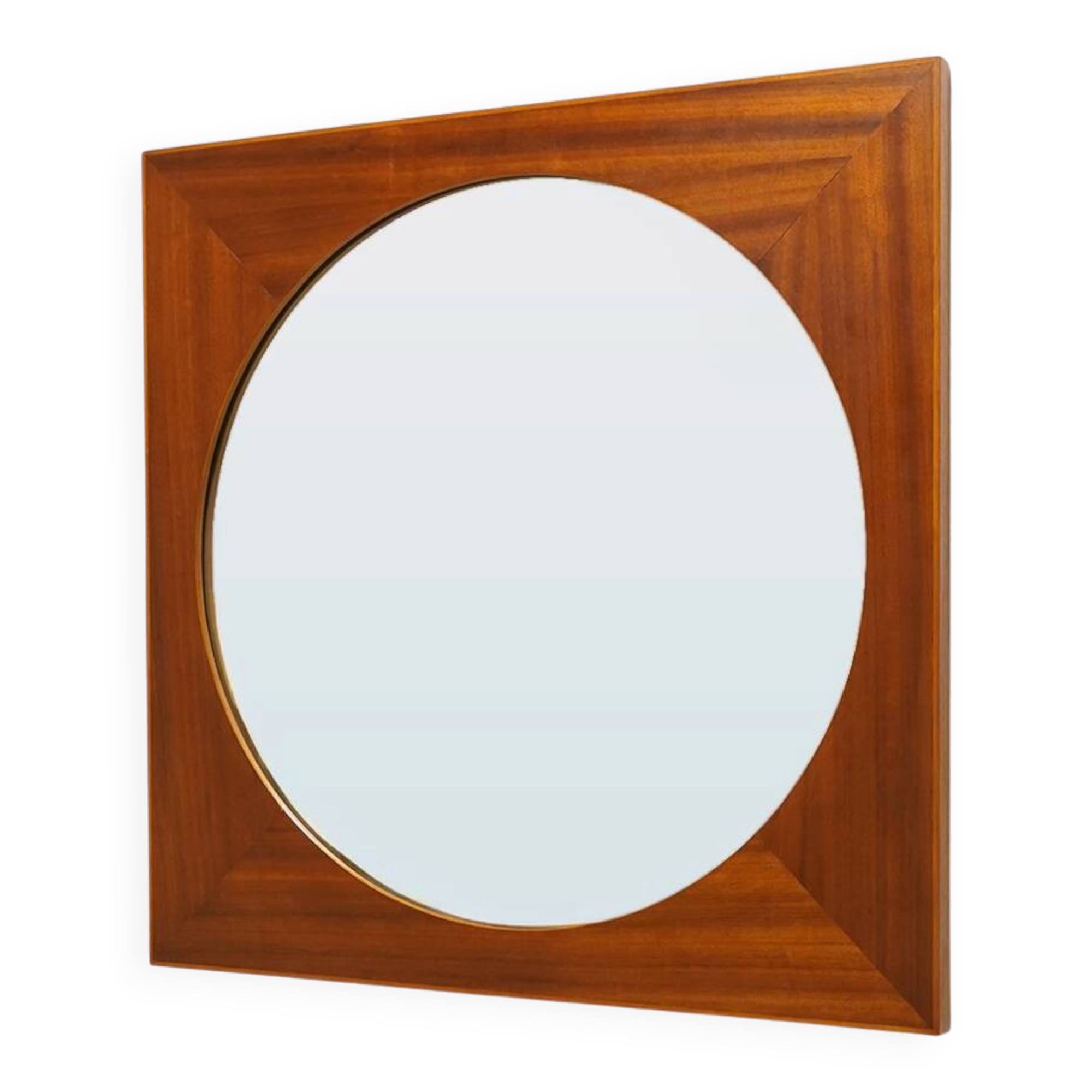 Teak wall mirror, 1960s