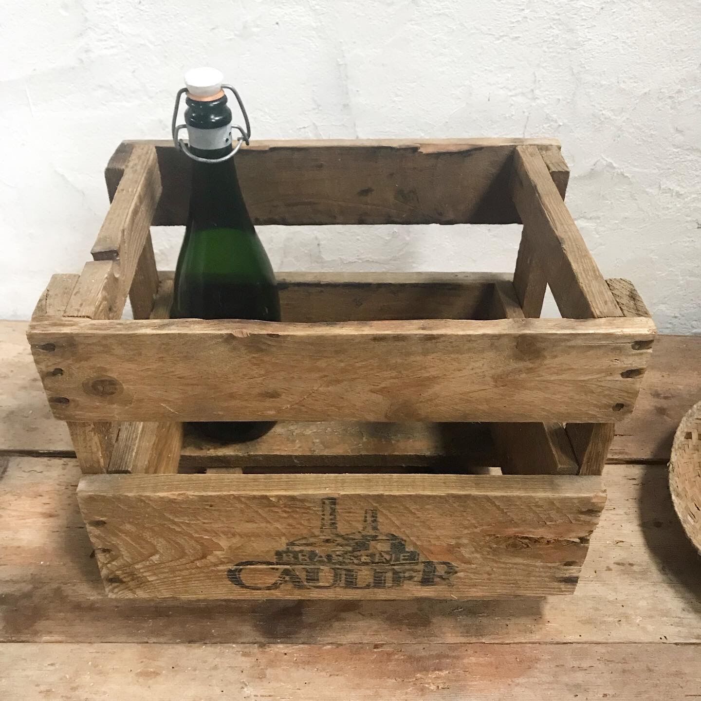 Antique bottle rack