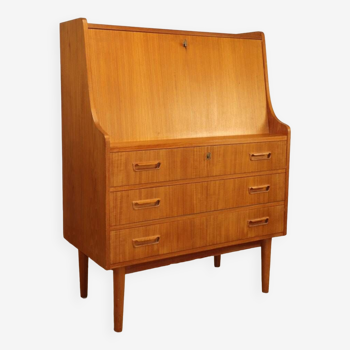 Scandinavian secretary desk by Gunnar Nielsen Tibergaard in teak, 1960