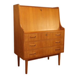 Scandinavian secretary desk by Gunnar Nielsen Tibergaard in teak, 1960