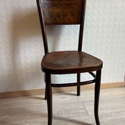 6 antique chairs Jacob & Josef Kohn – Vienna – Decorated bent wood – Style