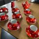 Coffee service with polka dots blancs sarreguemines
