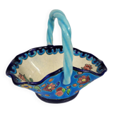 Longwy Enamel Basket shape No. 1 decor 5874