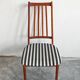 Ensemble de 4 chaises Mid-Century Modern en teck massif 1960