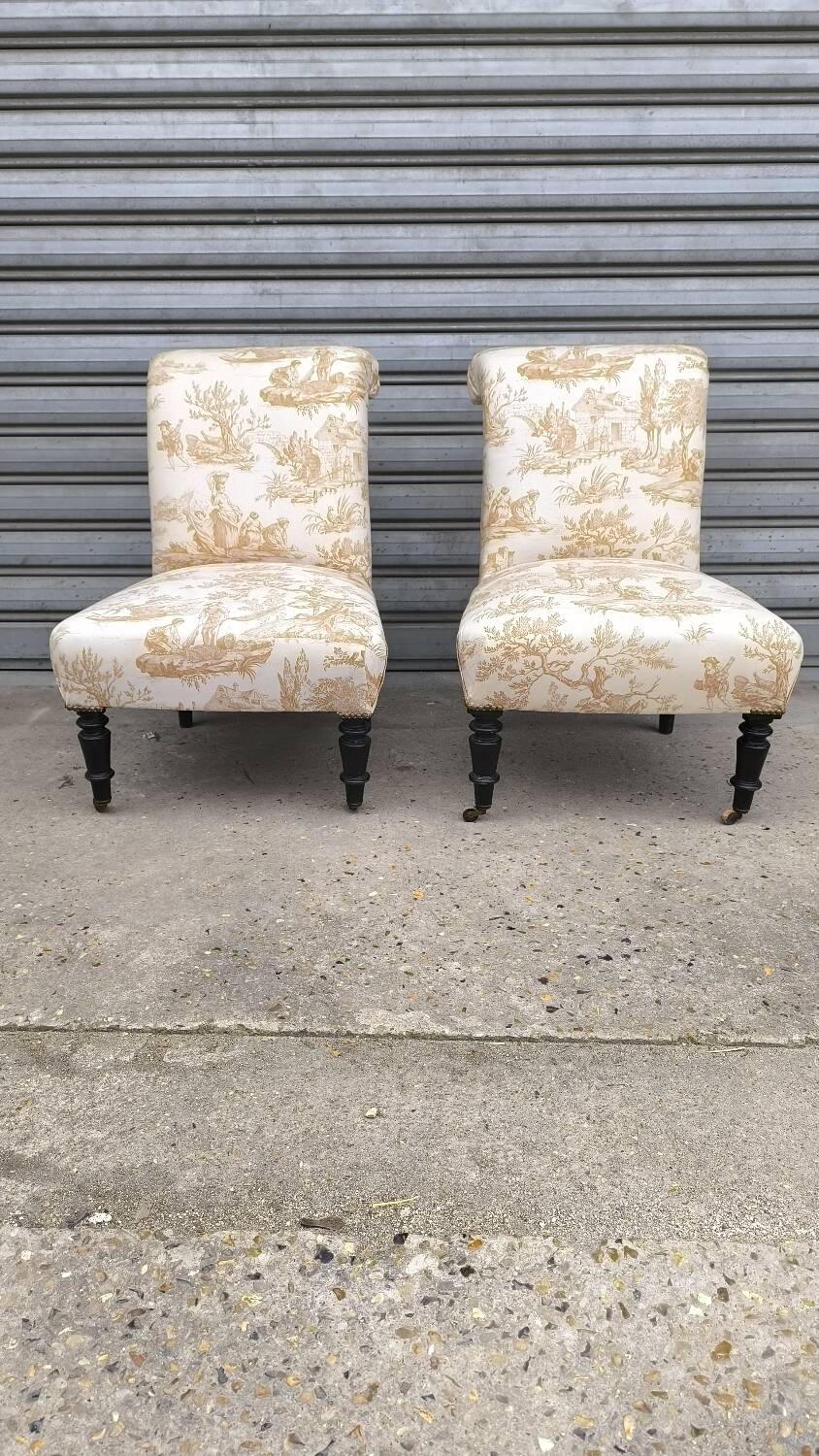 Pair of 1950s cocktail armchairs