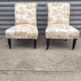 Pair of 1950s cocktail armchairs