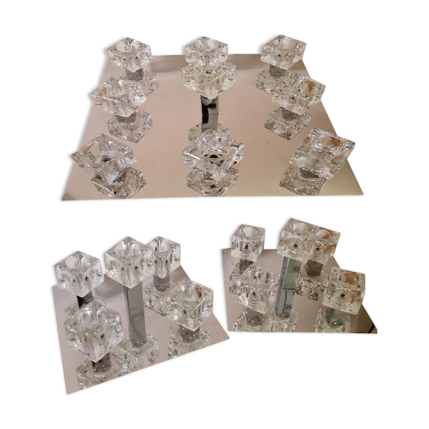 Set of 3 vintage luminaires wofi leuchten publisher