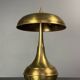 Midcentury Italian modernist brass dome mushroom table lamp, 1960s