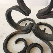 Vintage Iron Forged Candlestick Holder: Handmade Gothic Home Decor